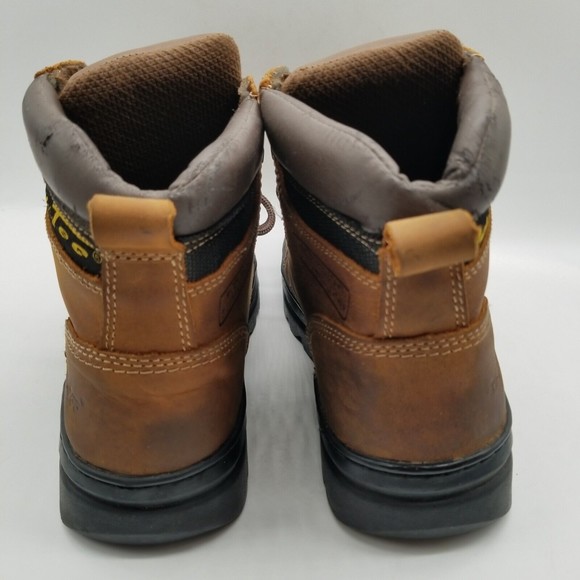 AdTec Women 6" Steel Toe Work Boots Lace Up Brown Leather 9.5 - Picture 4 of 8